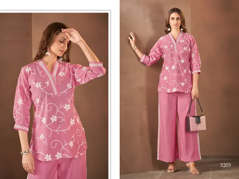 Ladies Flavour 3202 and 3203 Vatican Top With Pant Wholesale Online
